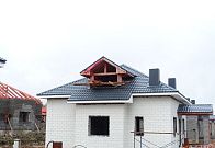 Квартал №4.1. Устройство кровли, покраска стен.